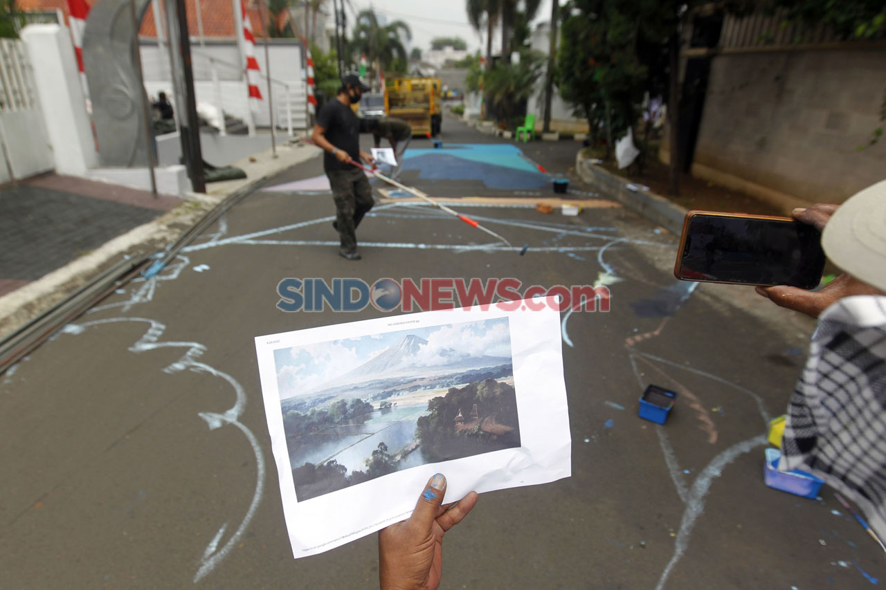 Mural 3D Hiasi Jalan...