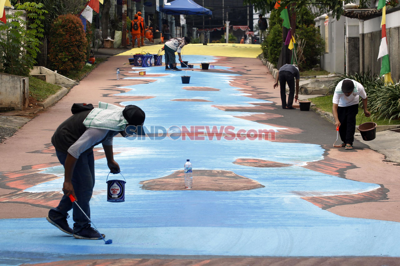 Mural 3D Hiasi Jalan...