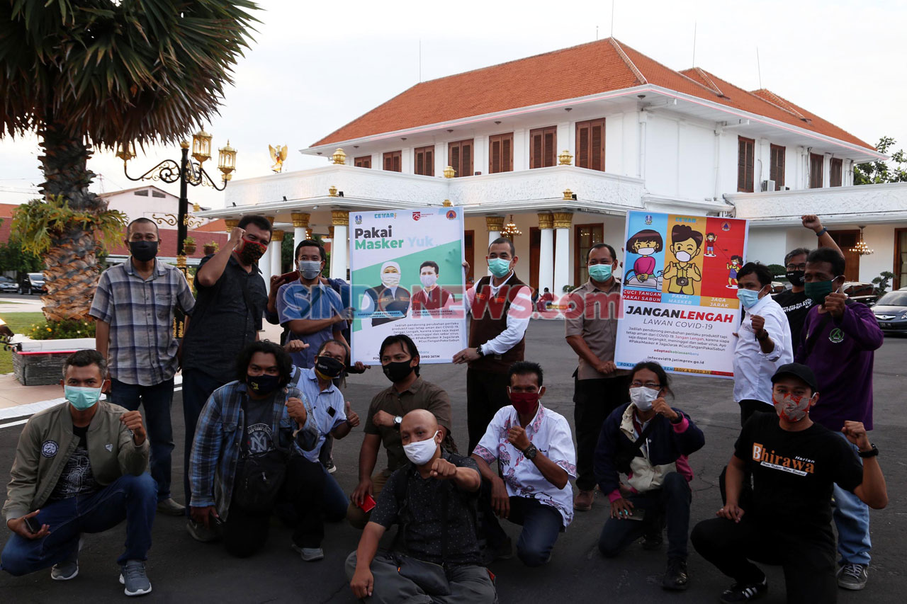 Wartawan dan BPBD Jatim...