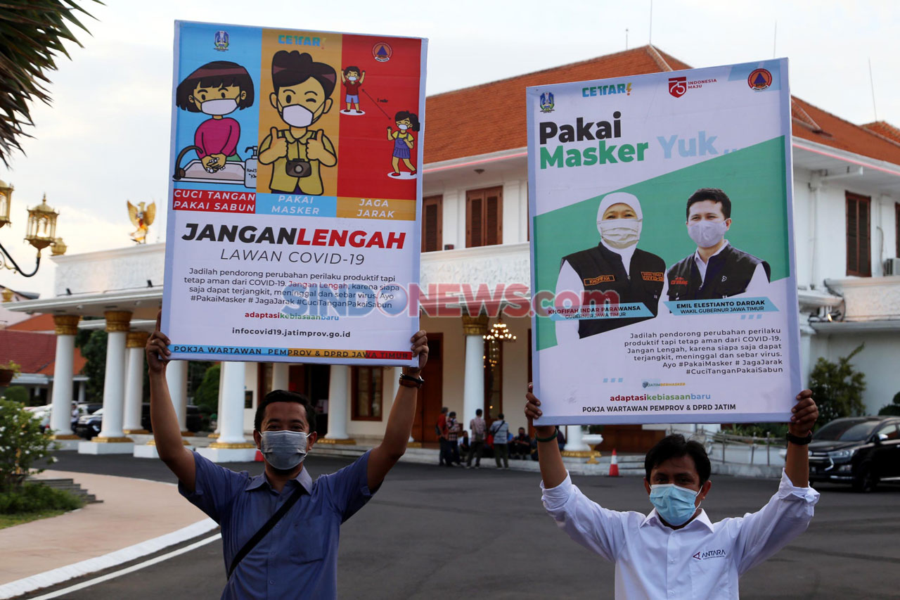 Wartawan dan BPBD Jatim...