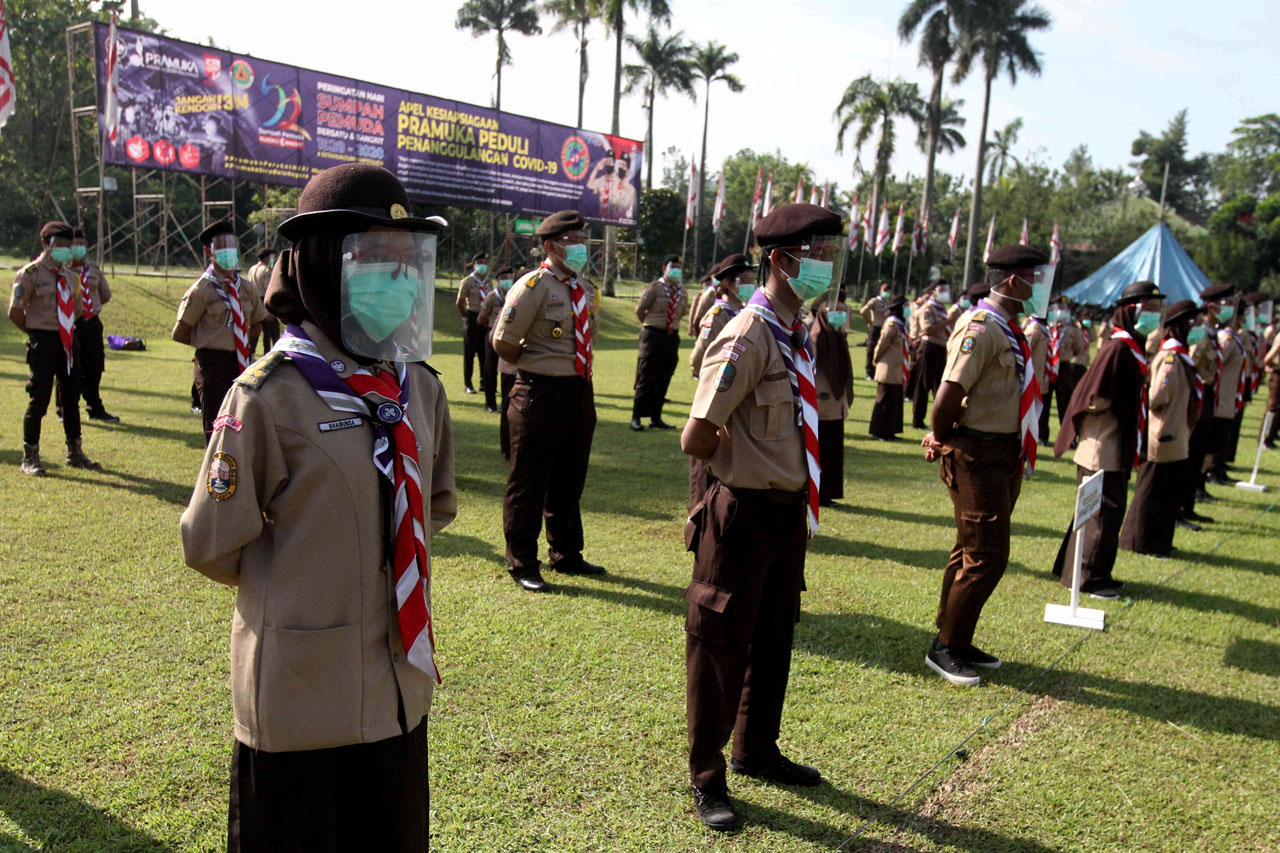 Pramuka Gelar Apel Sumpah...