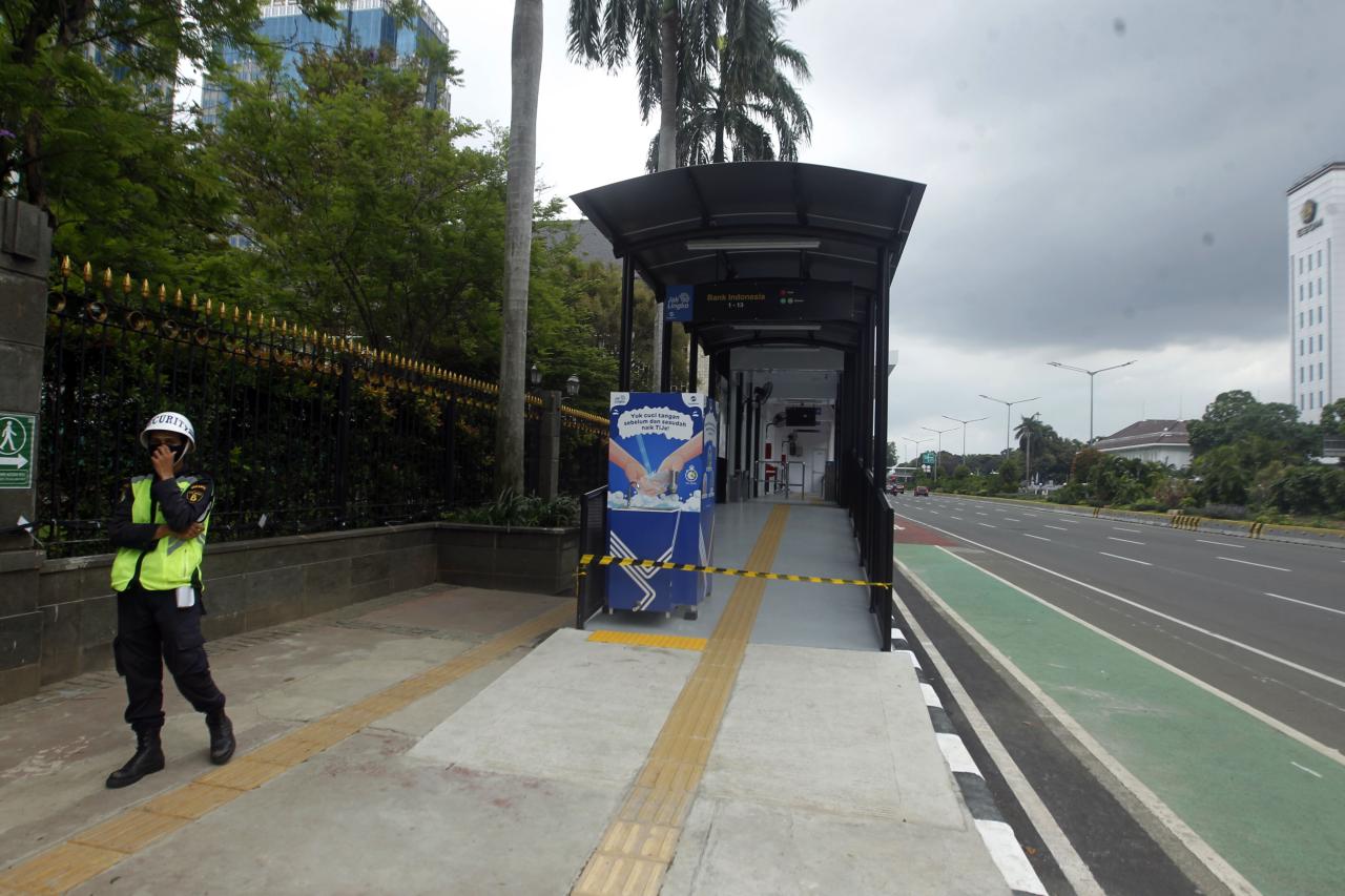 Halte Sementara Transjakarta...