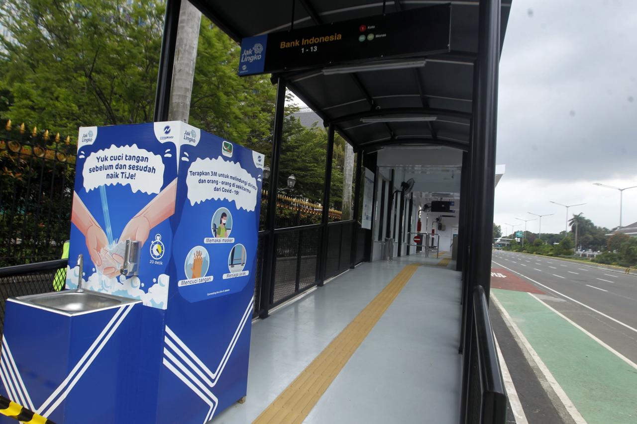 Halte Sementara Transjakarta...