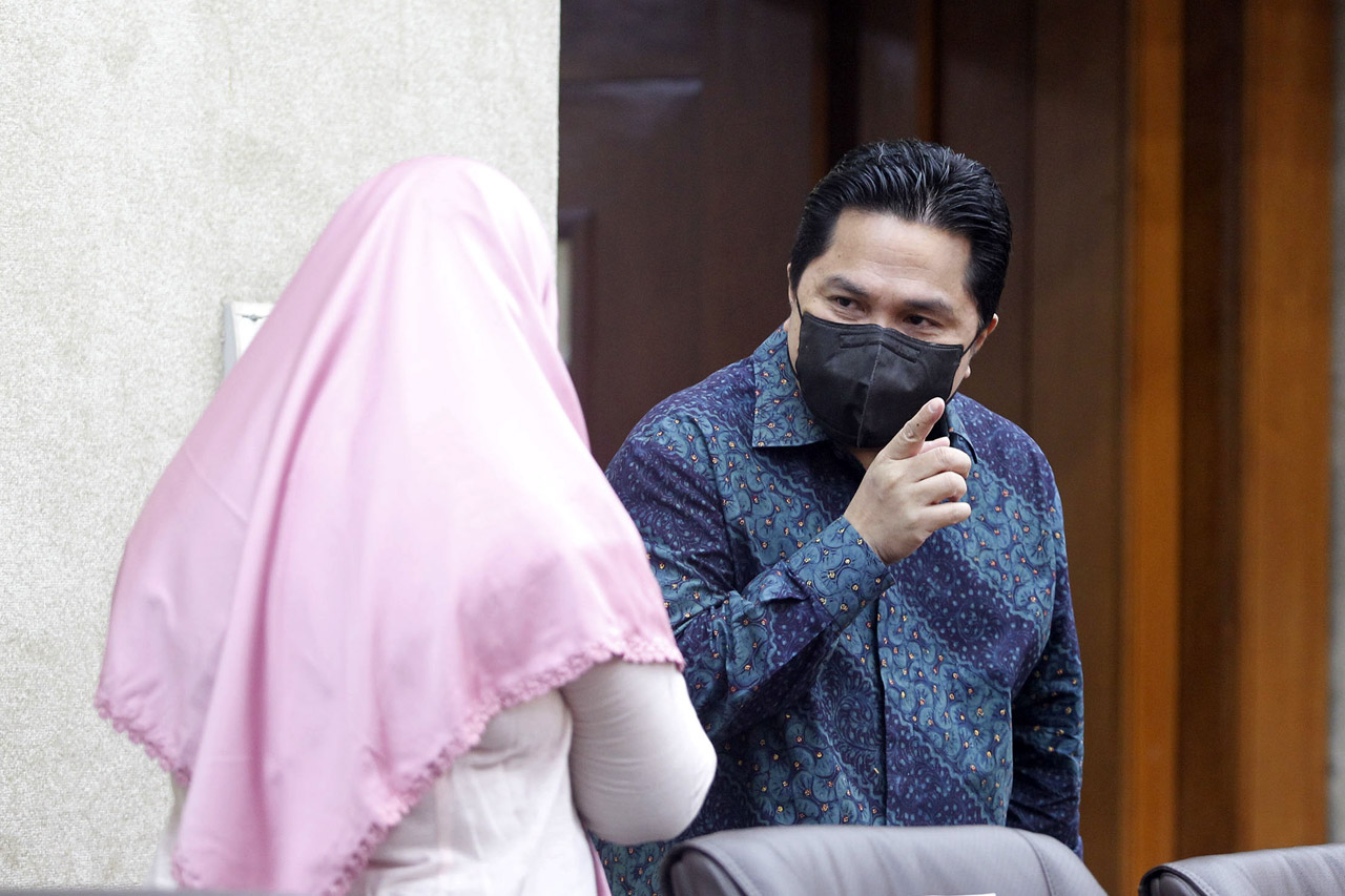 Erick Thohir Raker dengan...
