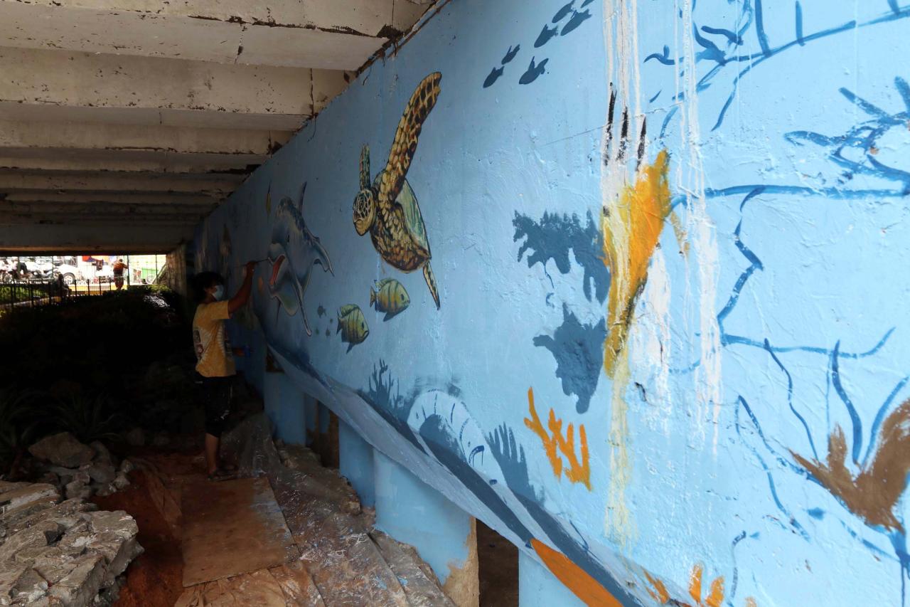 Dihiasi Mural dan Ruang...