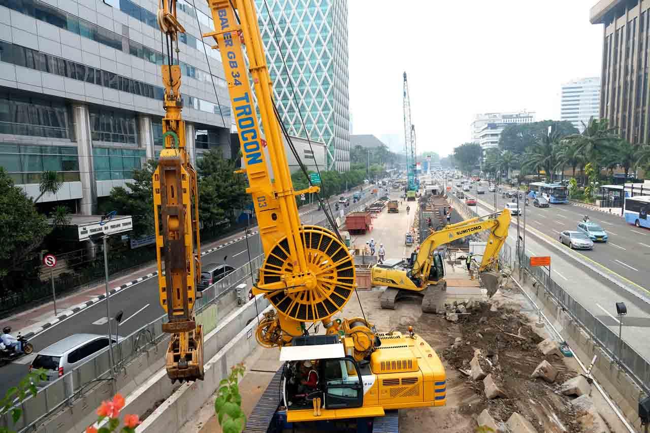 Progres Proyek MRT Jakarta...