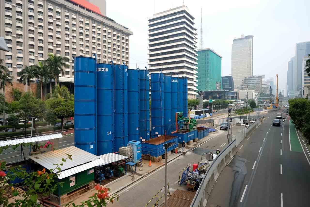 Progres Proyek MRT Jakarta...