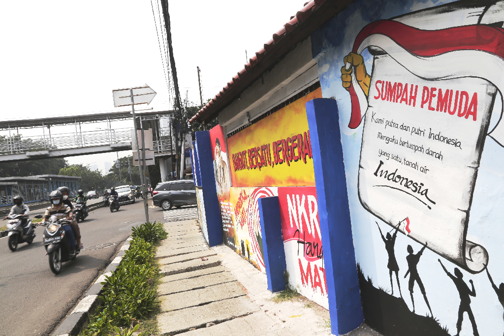 Mural Bertema Pancasila...