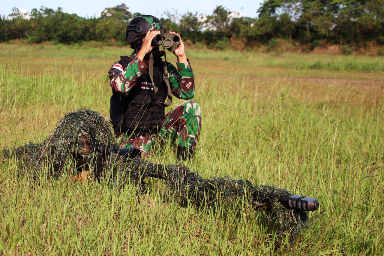 Aksi Para Sniper Marinir...