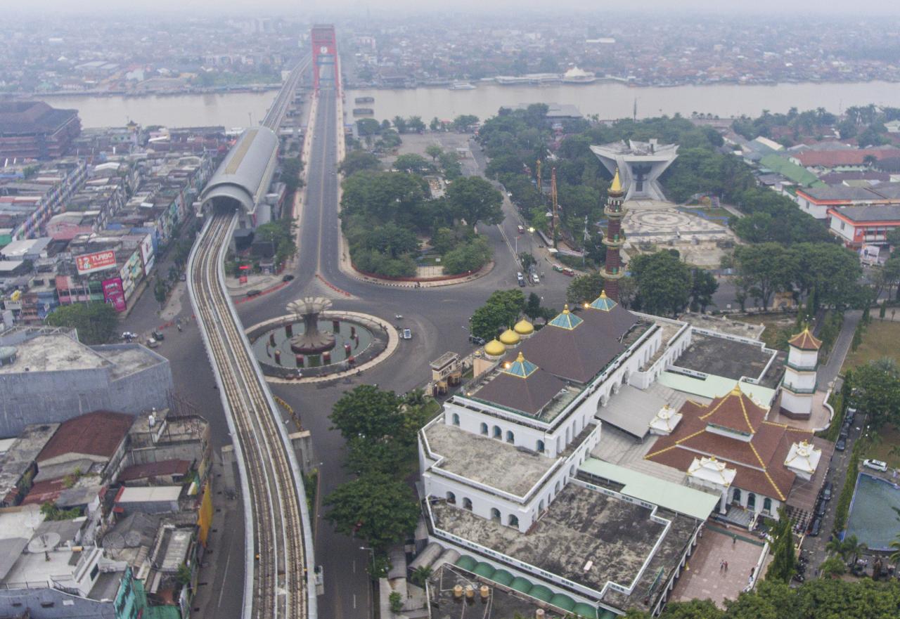 Suasana Pusat Kota Palembang...