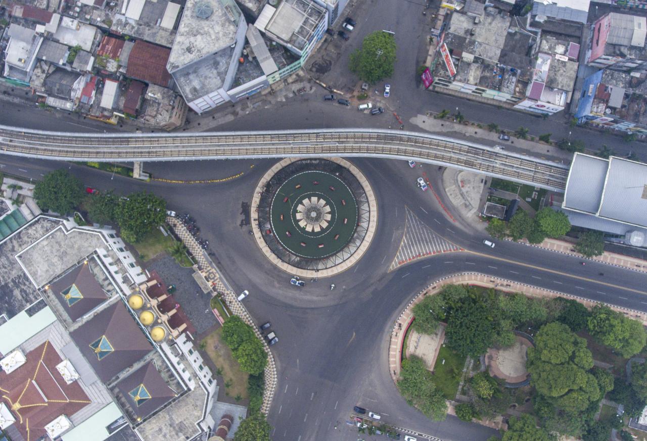 Suasana Pusat Kota Palembang...
