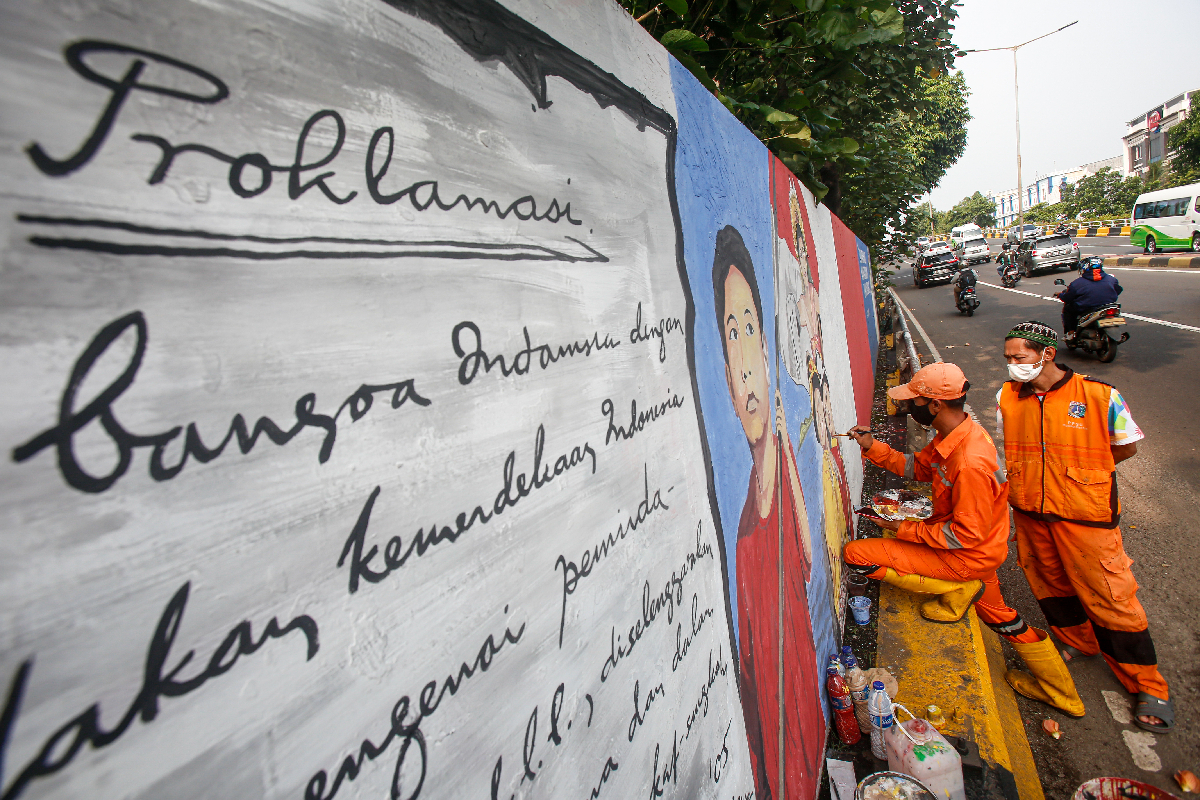 Mural Kemerdekaan Jelang...