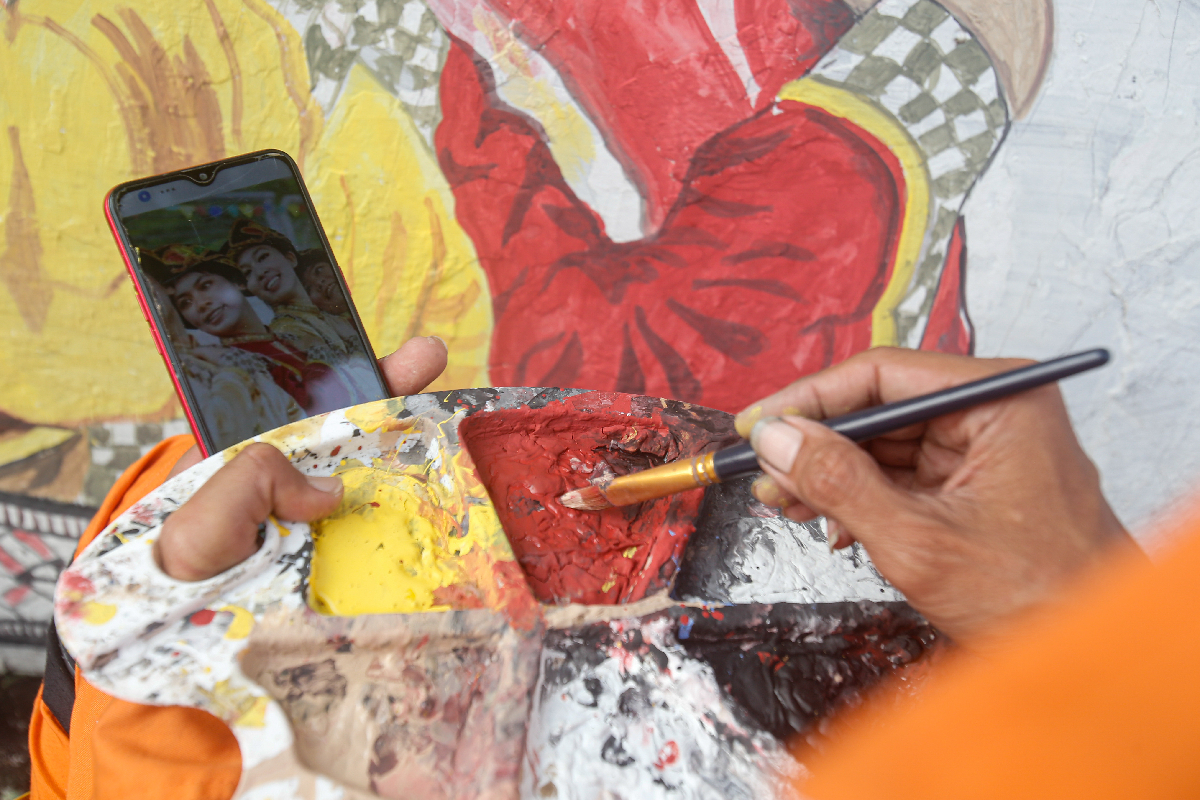 Mural Kemerdekaan Jelang...