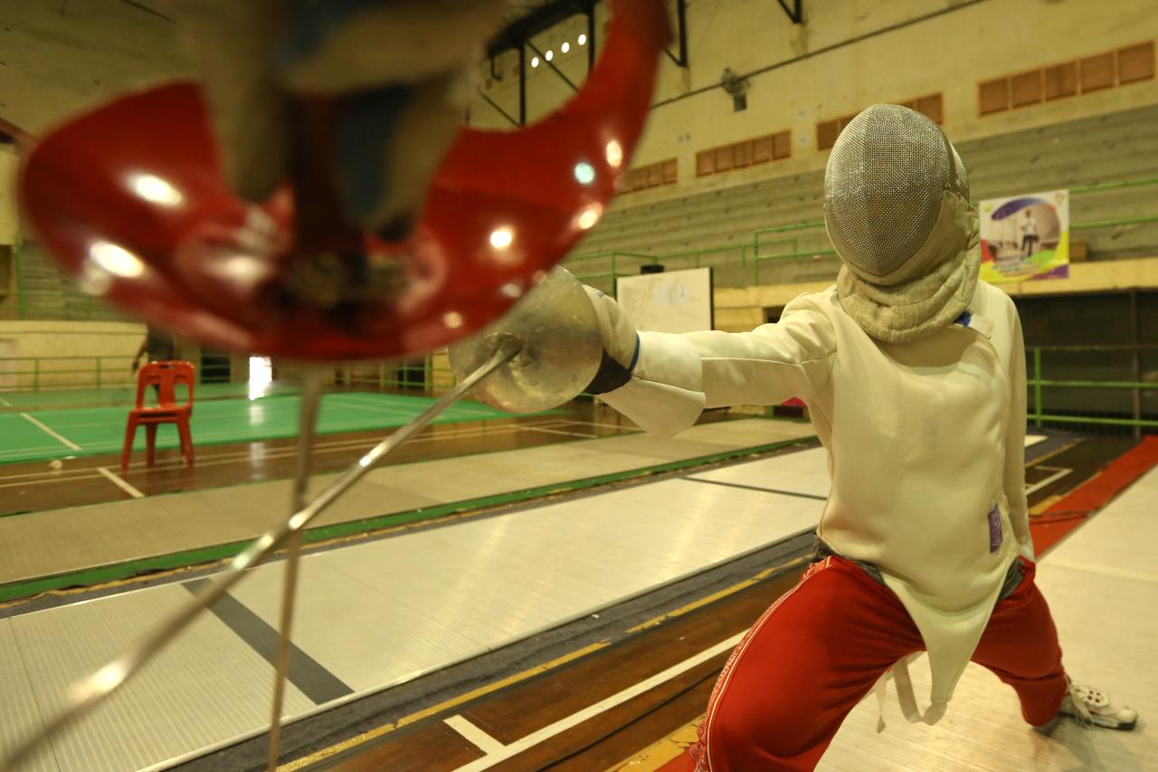 Latihan Atlet Anggar...