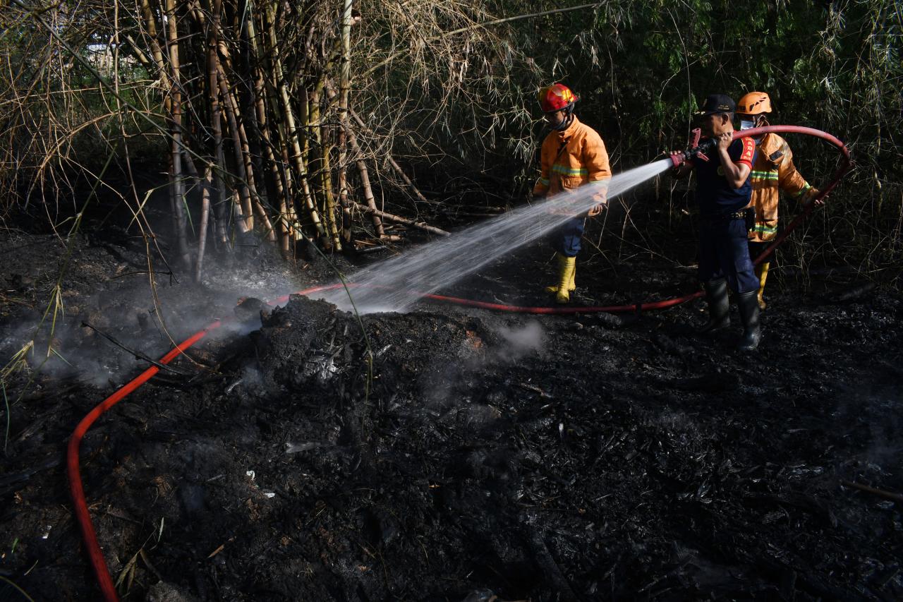Kebakaran Lahan di Madiun
