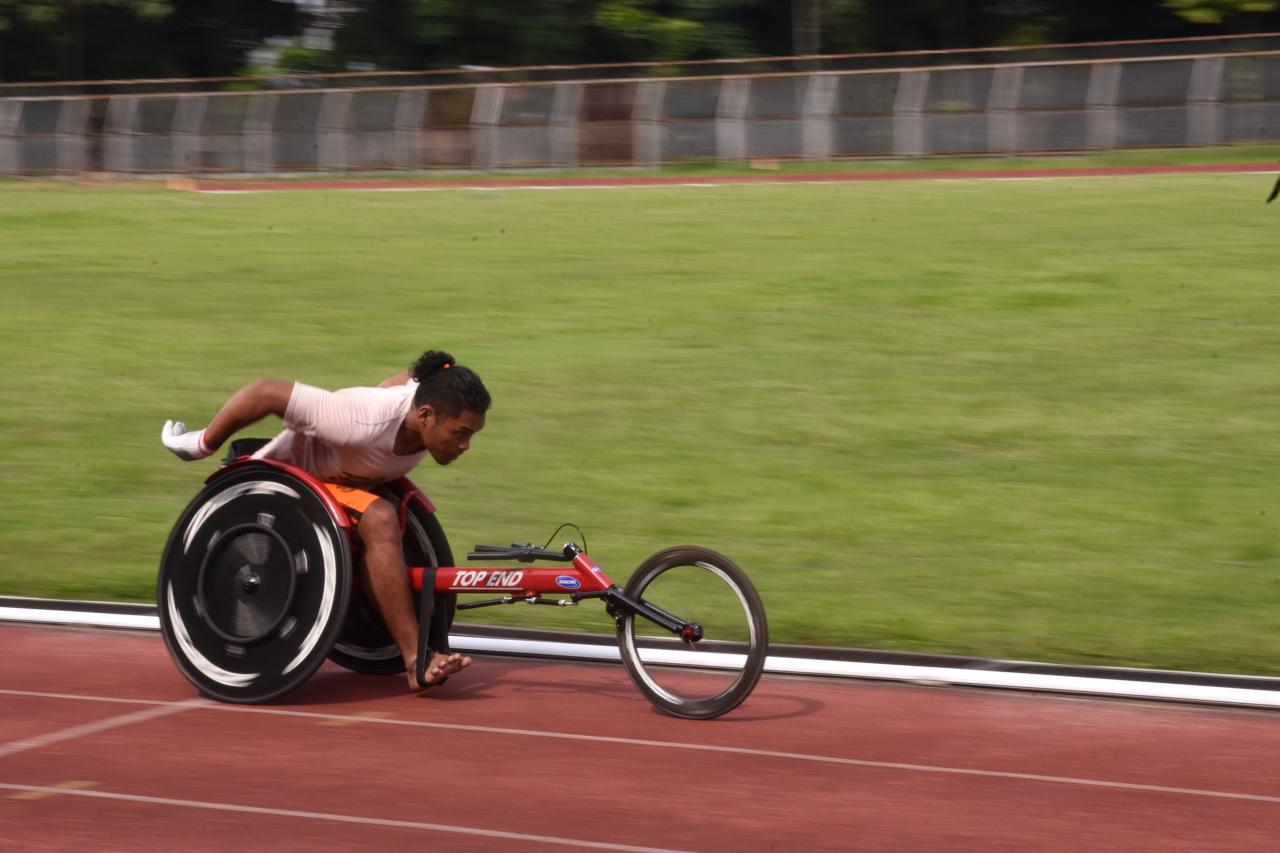 Latihan Atlet Wheelchair...