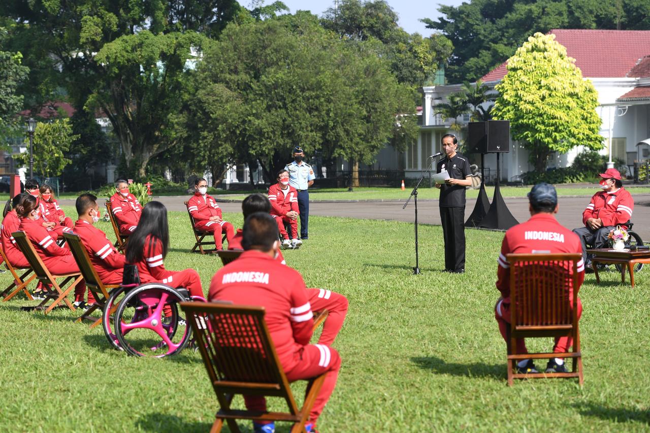Presiden Sambut Atlet...