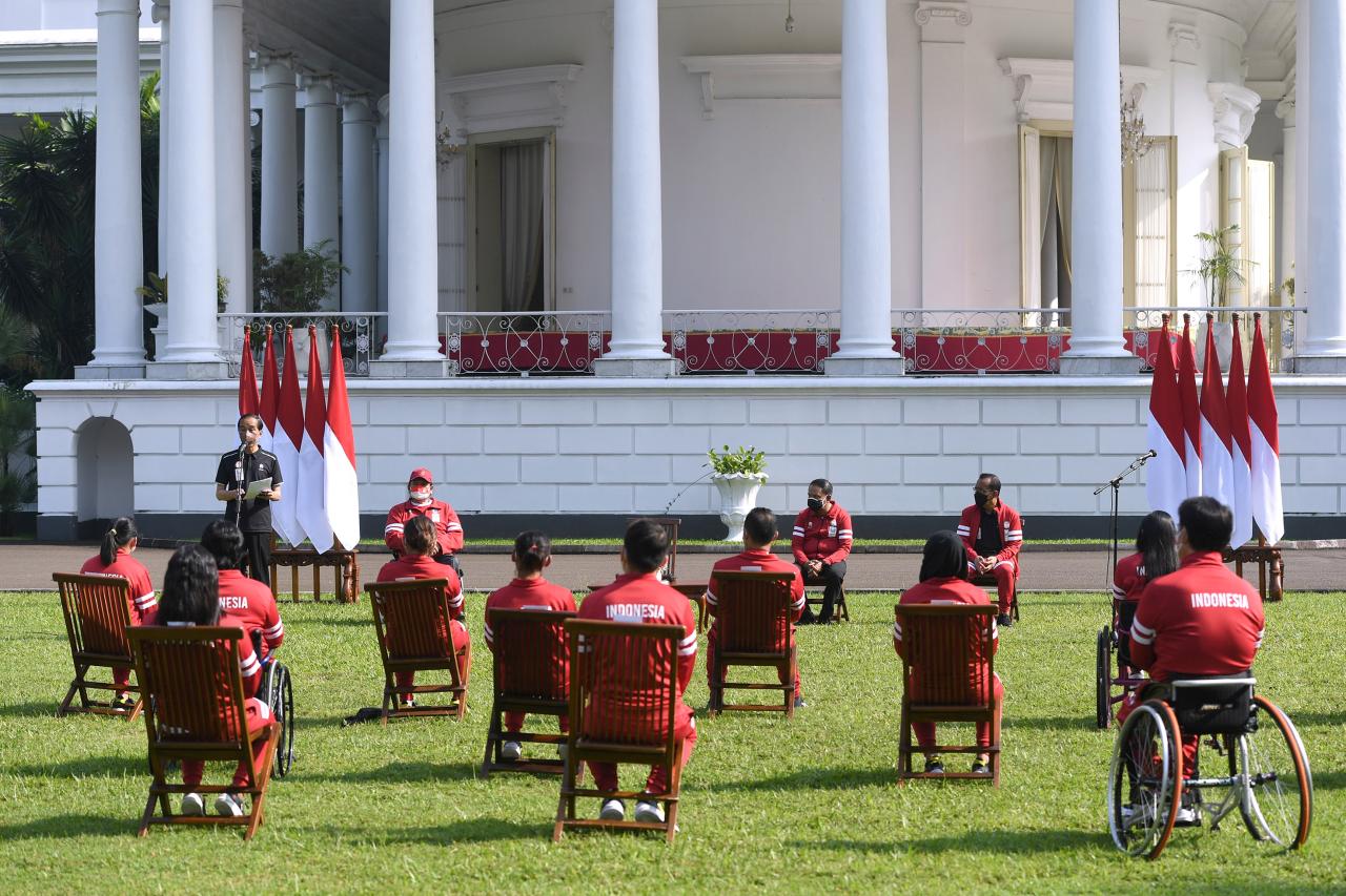 Presiden Sambut Atlet...