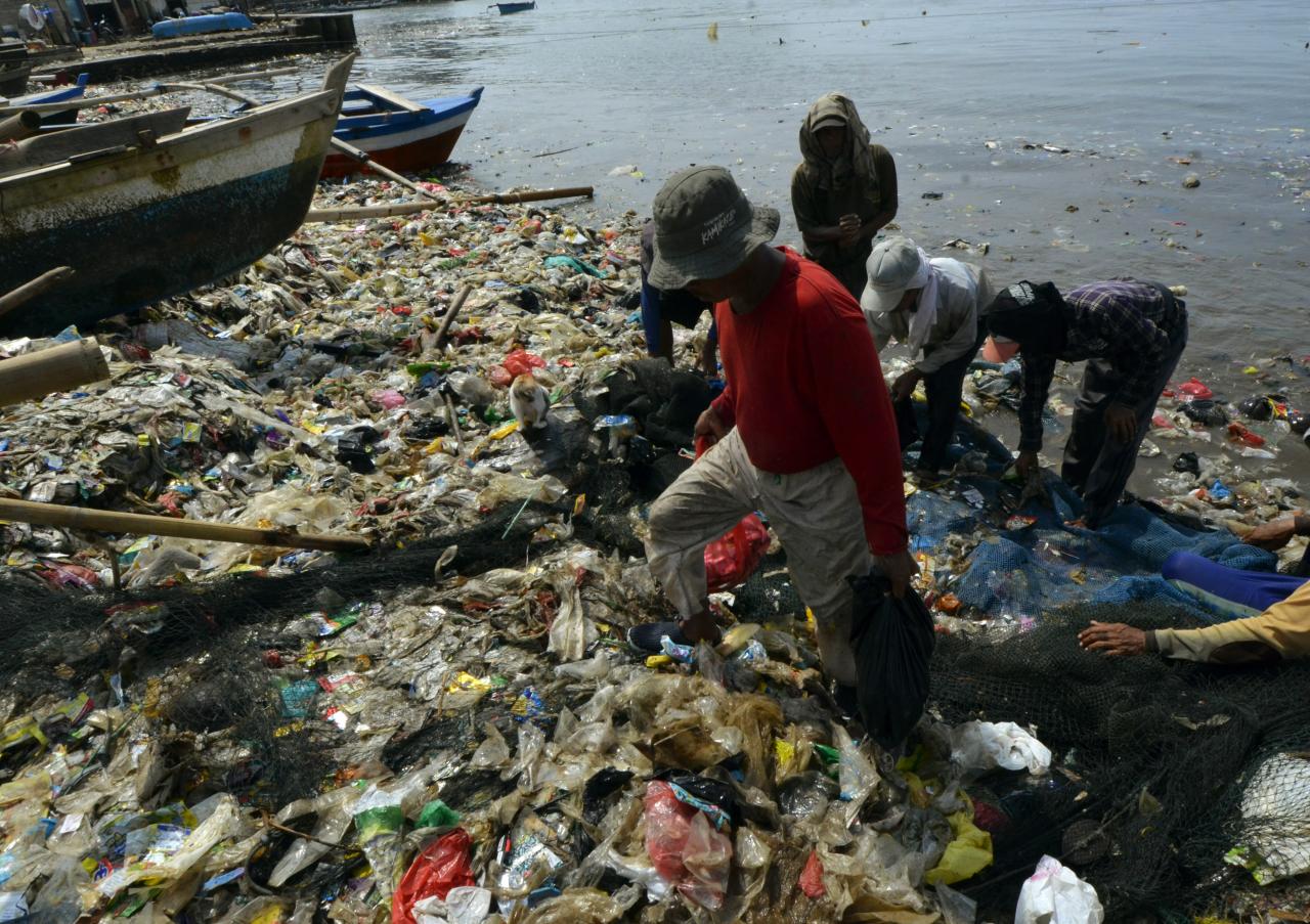 Penampakan Lautan Sampah...