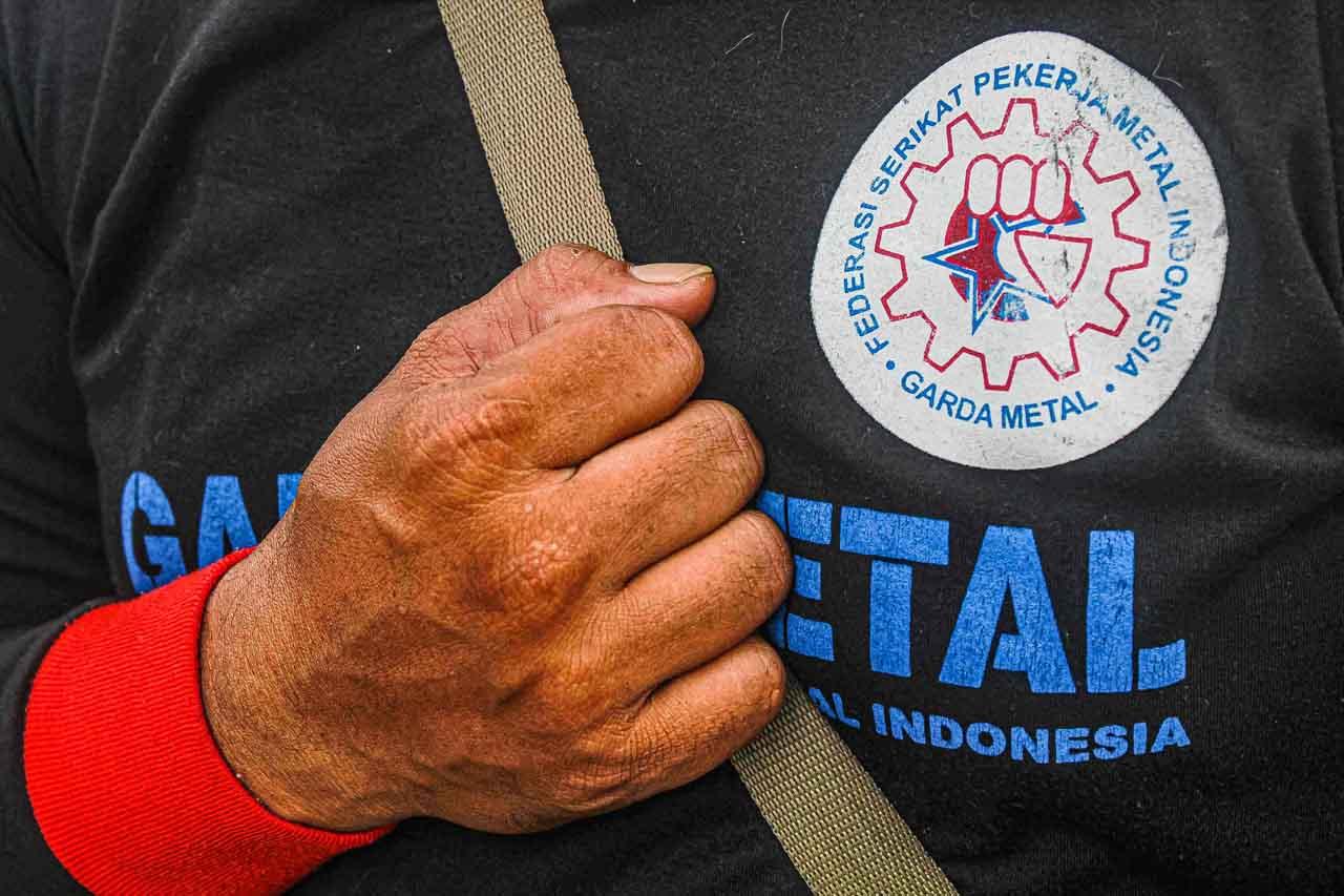 FSPMI Geruduk Gedung...