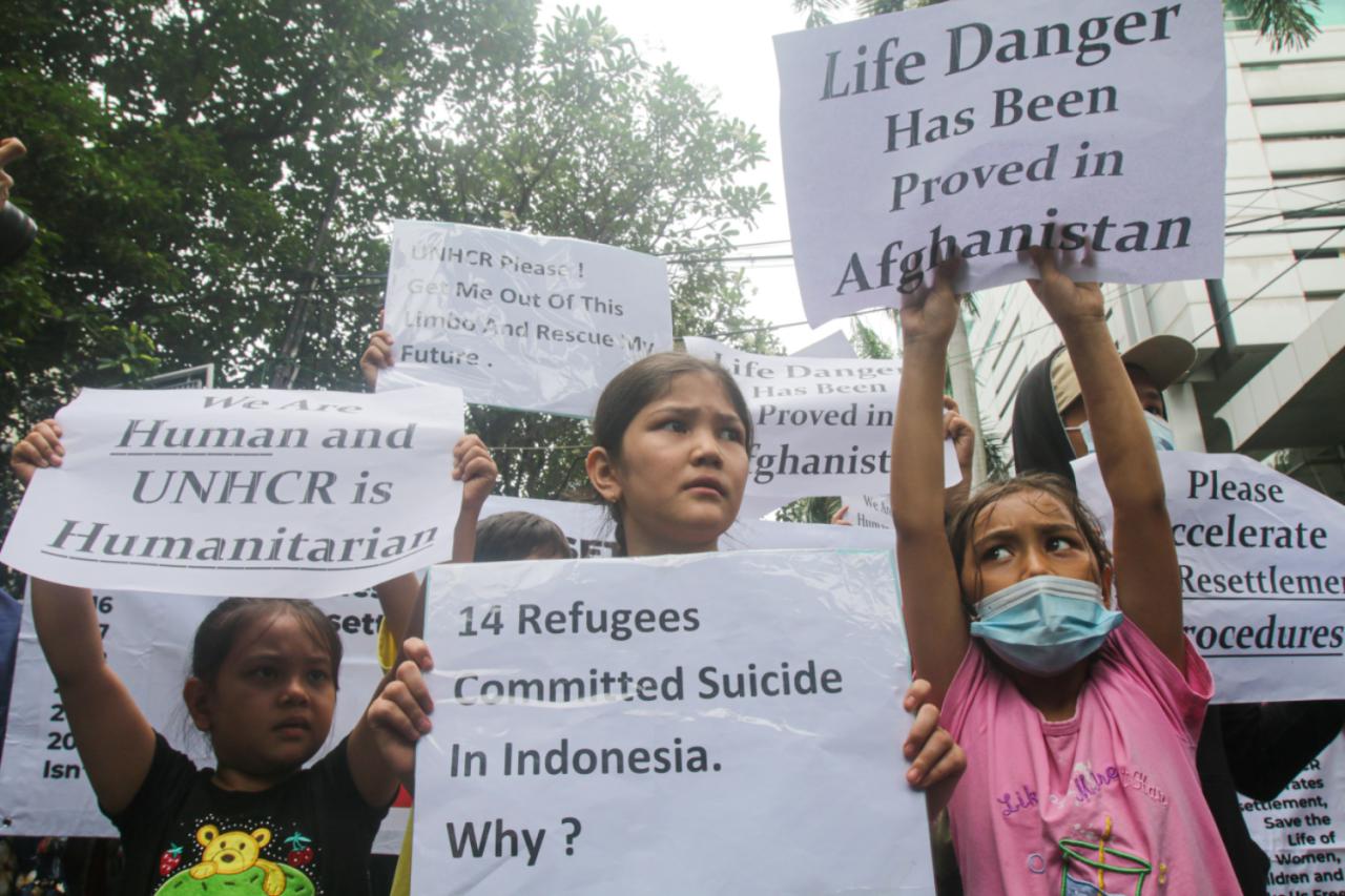 Pencari Suaka Asal Afghanistan...