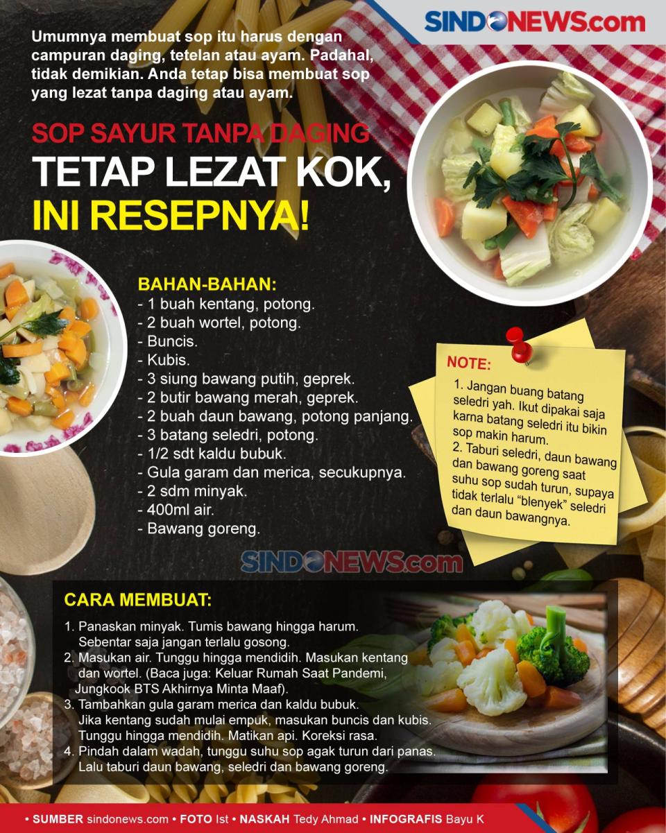 Sop Sayur Tanpa Daging...