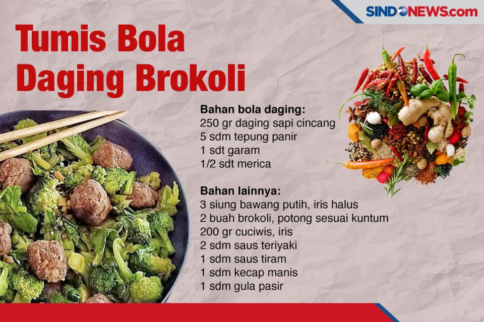 Tumis Bola Daging Brokoli,...
