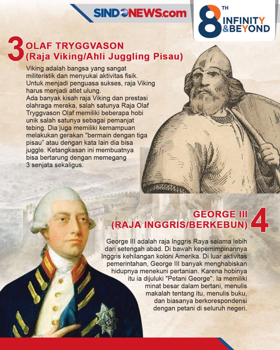 8 Raja dengan Hobi Nyeleneh,...
