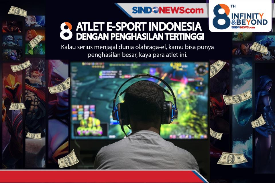8 Atlet E-Sport Indonesia...