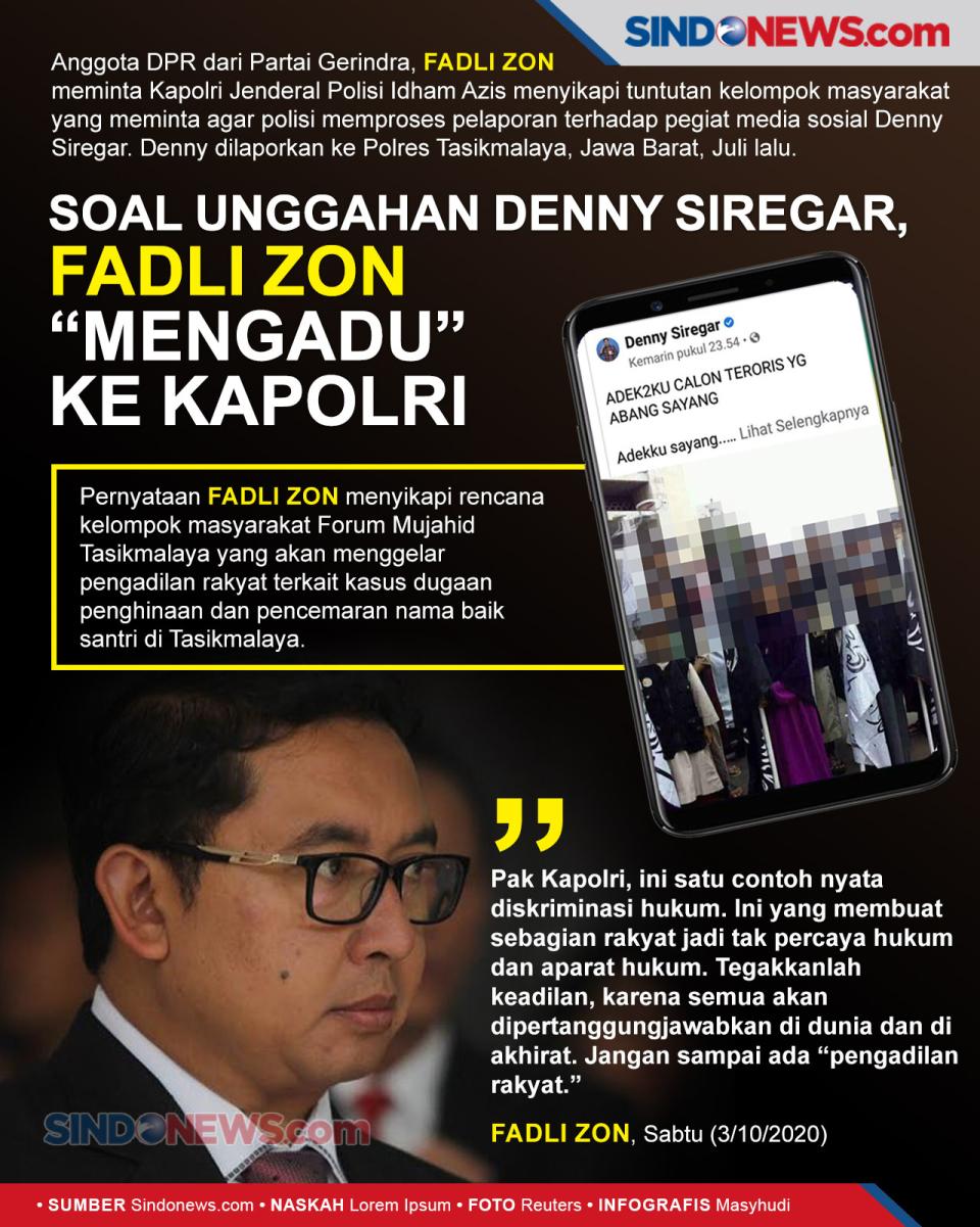 Soal Unggahan Denny...