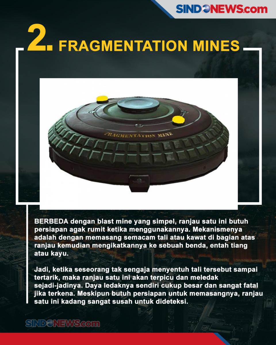 Inilah 4 Ranjau Darat...