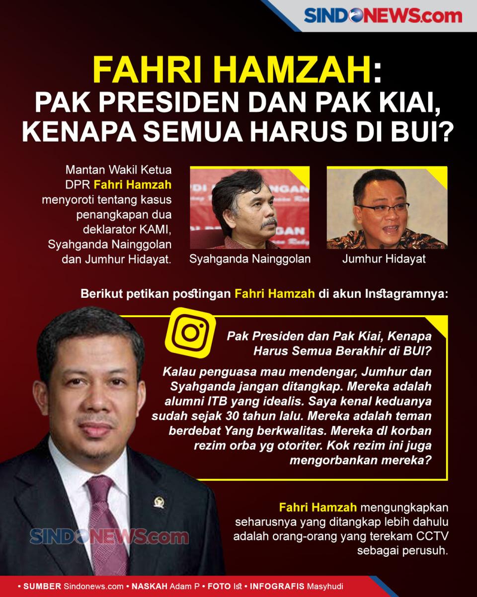 Fahri Hamzah: Pak Presiden...