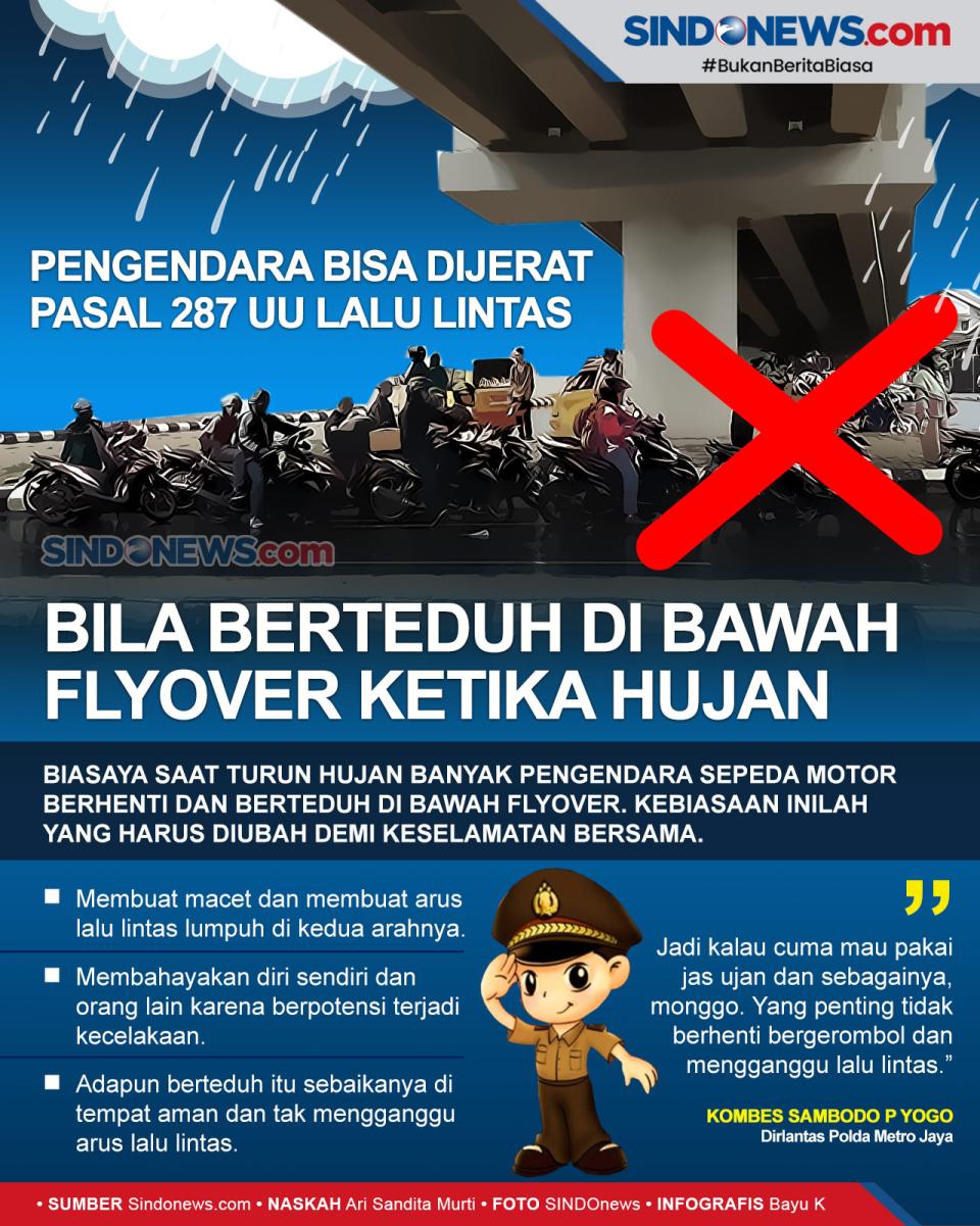 Berteduh di Bawah Flyover...