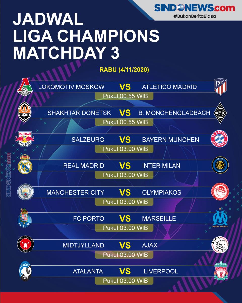 Jadwal Liga Champions...