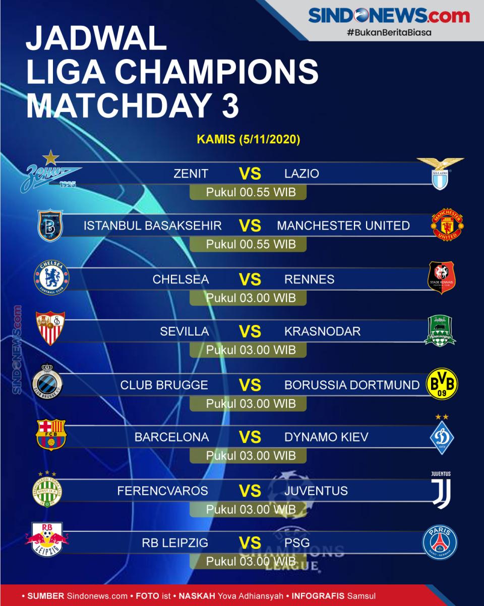 Jadwal Liga Champions...