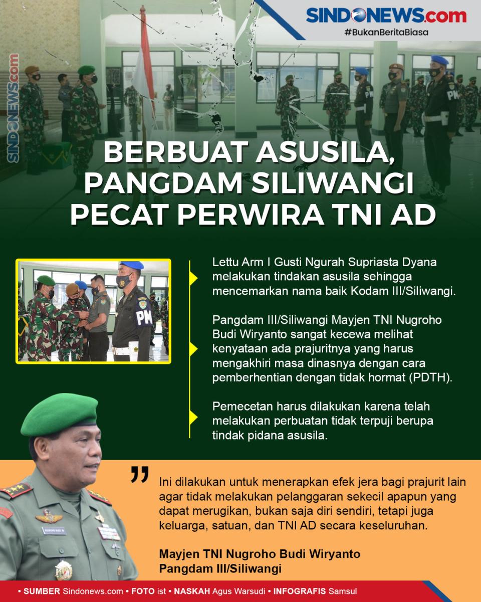 Berbuat Asusila, Pangdam...