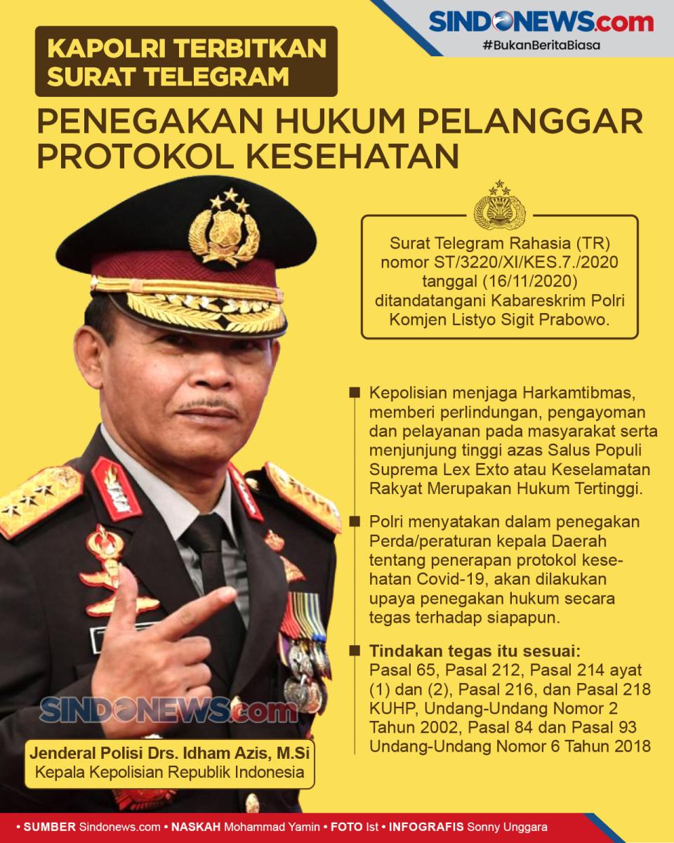 Kapolri Tegaskan, Sikat...