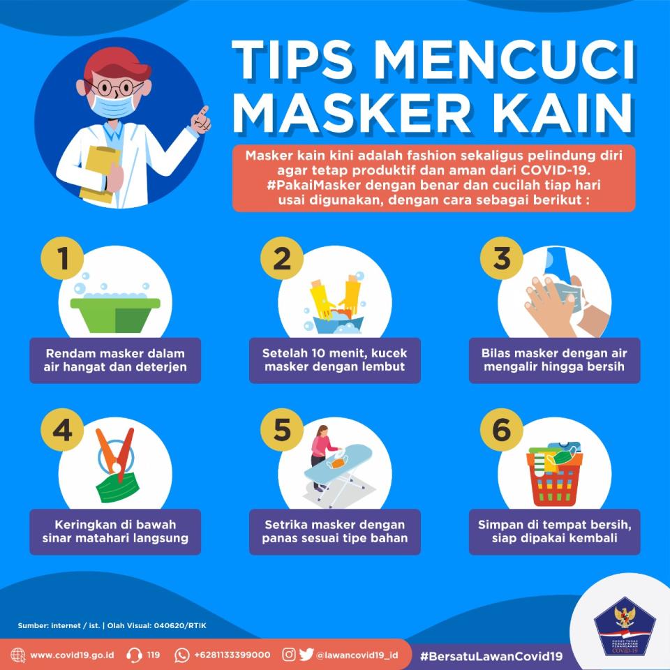 Tips Mencuci Masker...