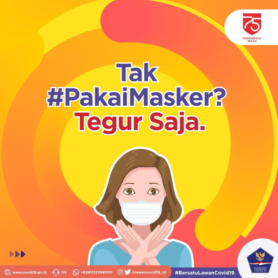 Tak #PakaiMasker ? Tegur...