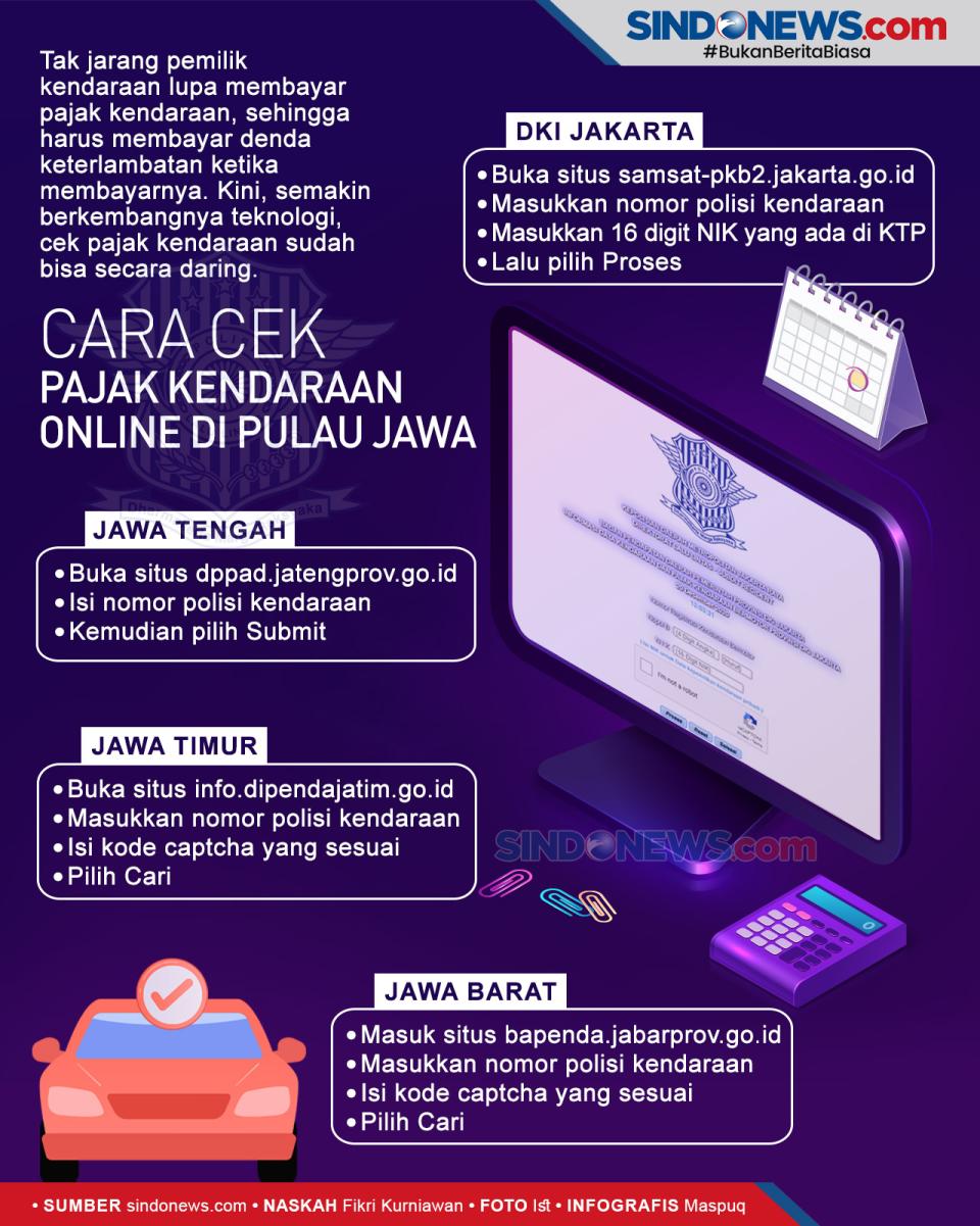 Cara Cek Pajak Kendaraan...