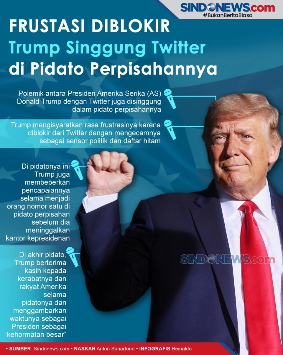 Frustasi Diblokir, Trump...