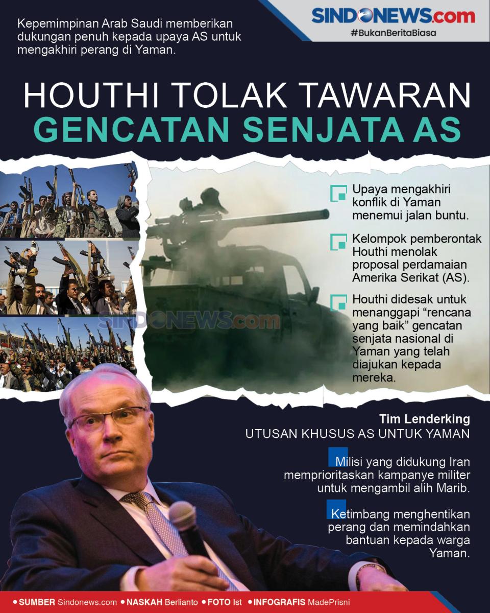Houthi Tolak Tawaran...