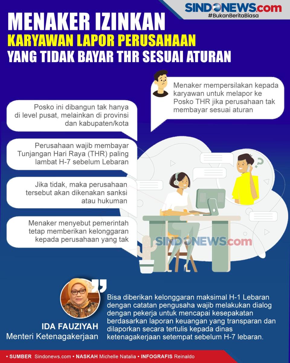 Menaker Izinkan Karyawan...