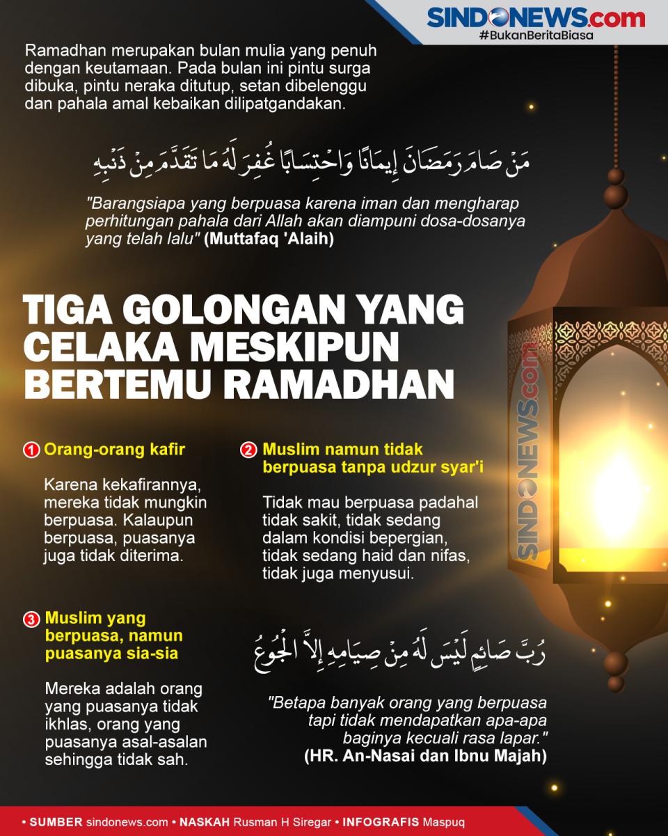 Tiga Golongan yang Celaka...