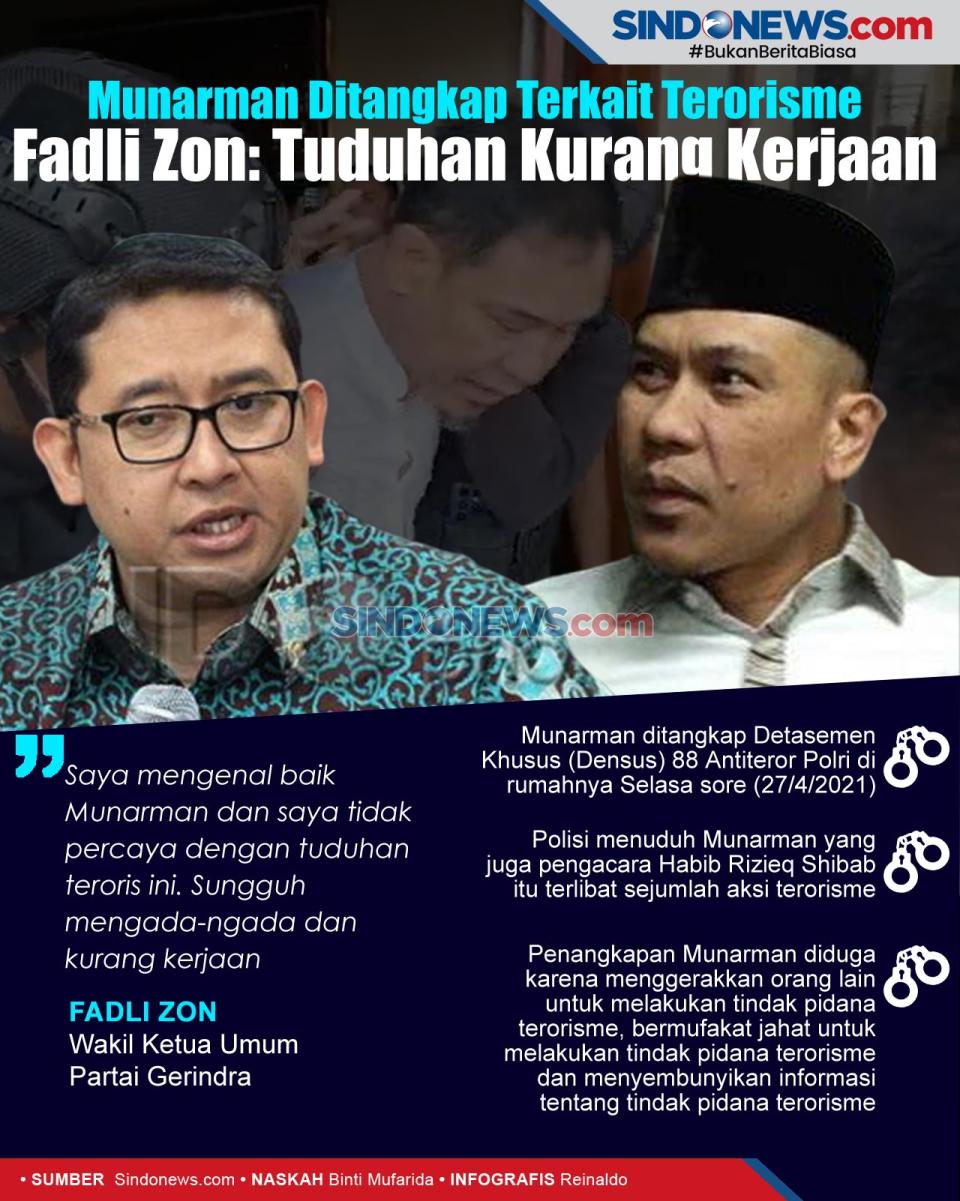 Munarman Ditangkap Terkait...