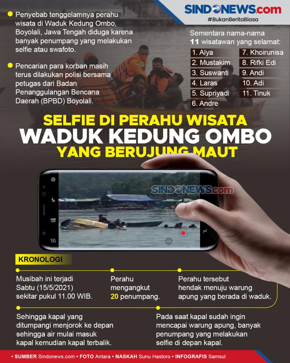 Selfie di Perahu Wisata...