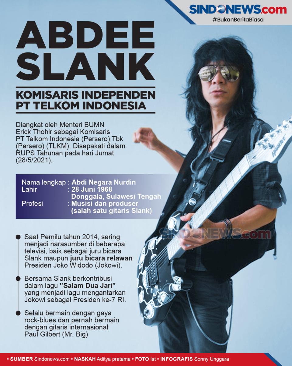 Abdee Slank Jabat Komisaris...