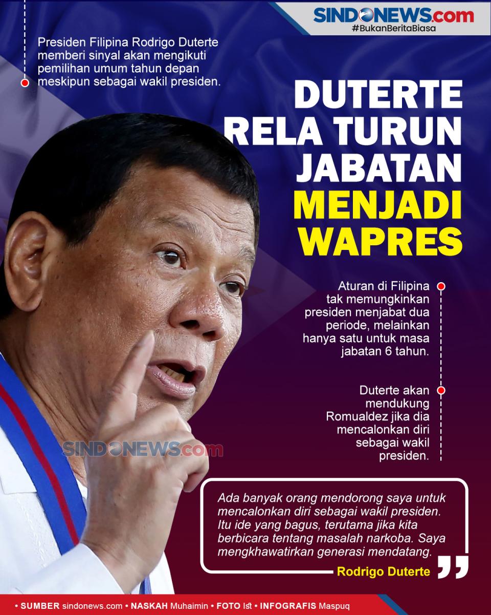 Duterte Rela Turun Jabatan...