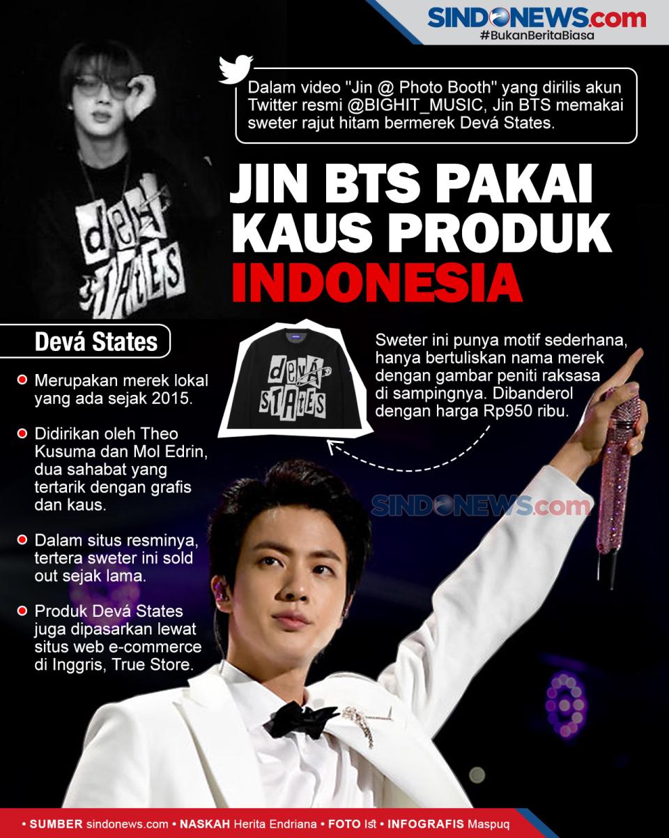 Keren, Jin BTS Memakai...