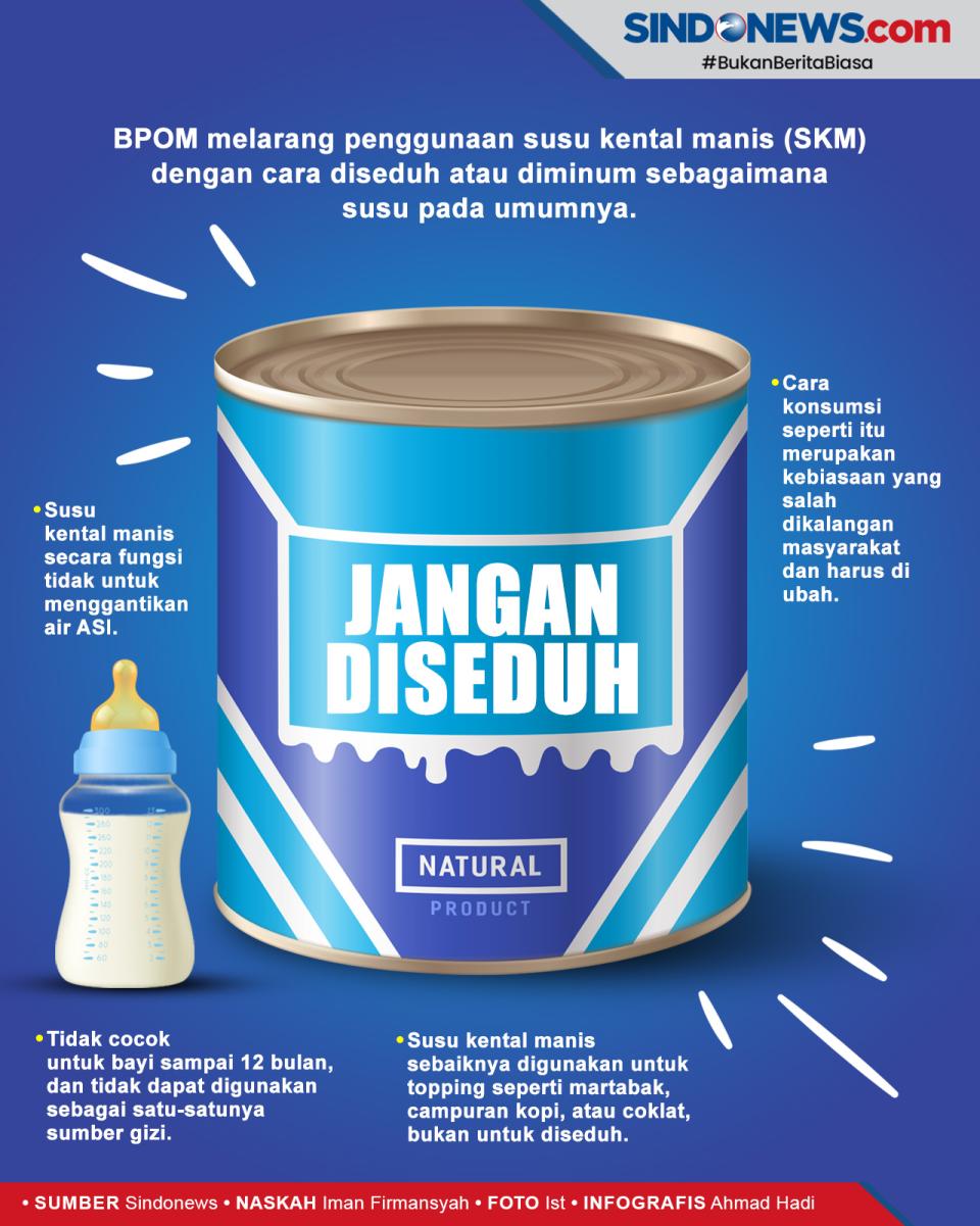 BPOM Larang Susu Kental...